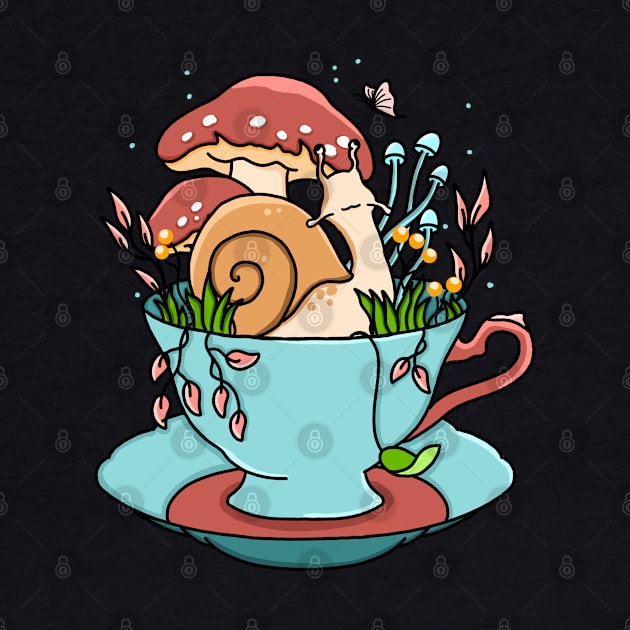 Snail Tea Cup by Kimprut